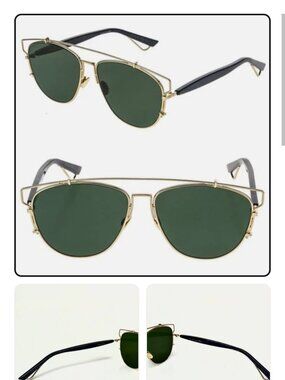 Dior Sunglasses Technologic gold rims